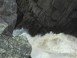 The River Tees gushes down the High Force Waterfall - with high force